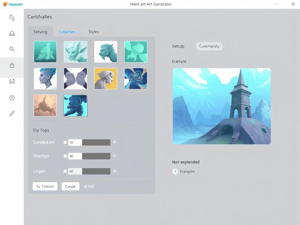 HeraHaven interface showing the customization options of this top NSFW AI art generator