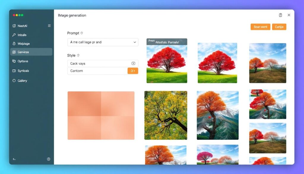 Nastia AI interface showing uncensored image generation options and sample outputs from the best uncensored AI image generator