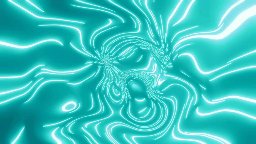 Abstract blue light waves representing an AI companion