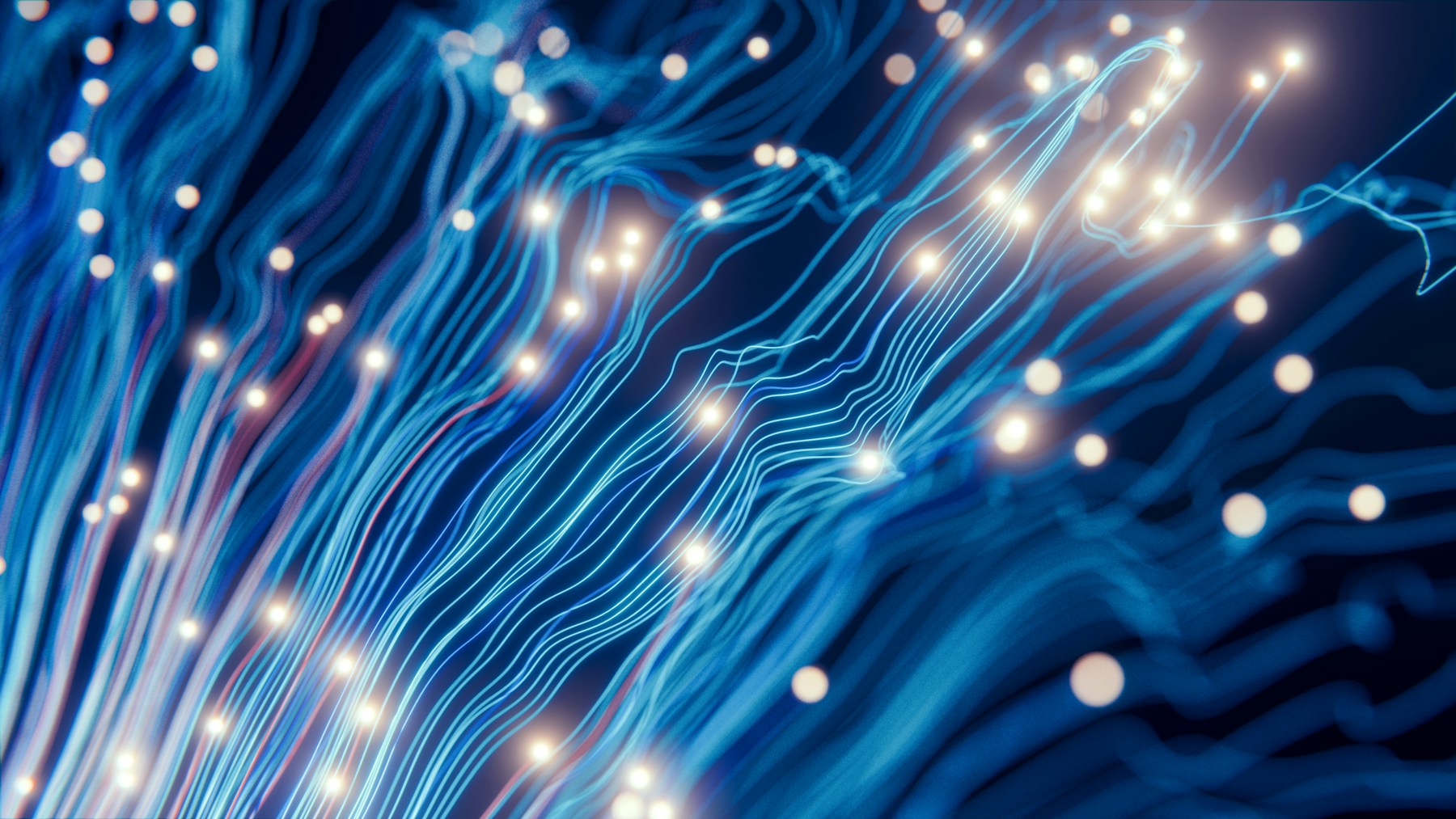 Abstract digital data strings representing AI memory